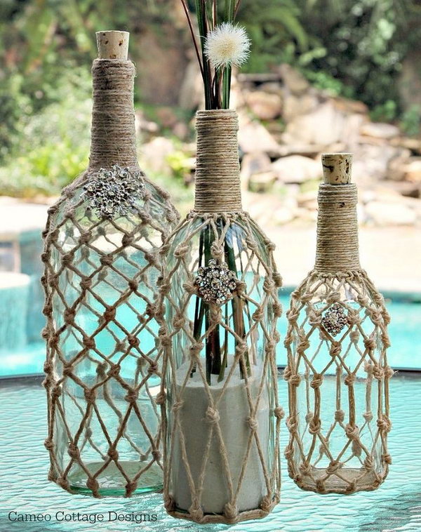 DIY Decorative Wine Bottle. 