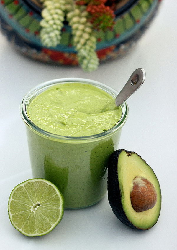Creamy Avocado Salad Dressing. This is a great way to use up your avocados. This dressing is naturally gluten-free and dairy-free and perfect for vegans. 