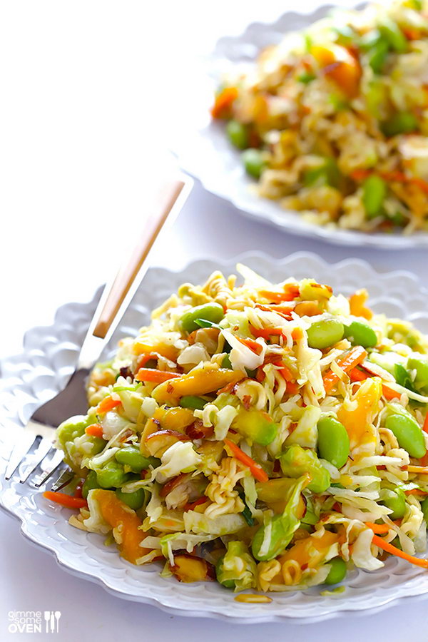 Crunchy Asian Ramen Noodle Salad