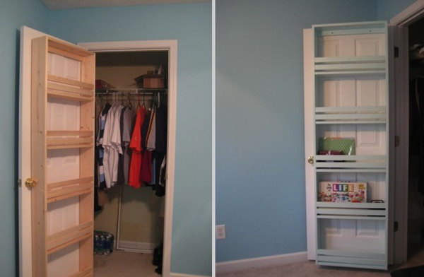 Add a Closet Door Shelf