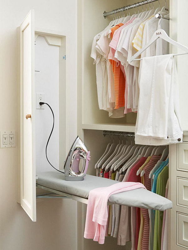  Install a Built-in Ironing Board in the Closet 