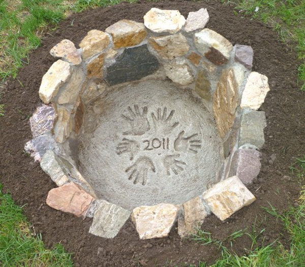 Cute Stone Fire Pit 