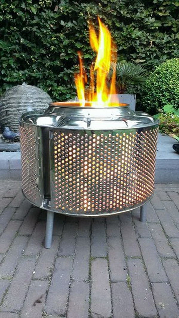 Knalpot Fire Pit with Old Drum 