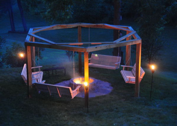 Porch-Swing Fire Pit