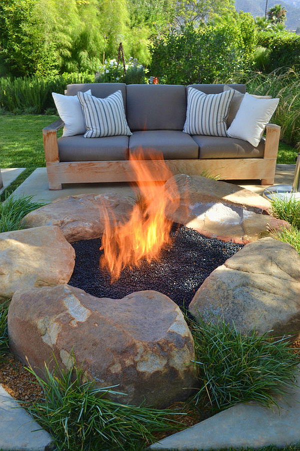 Real Stone Fire Pit 