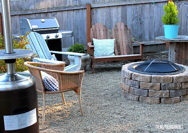 Easy DIY Fire Pit with a Metal Bowl 