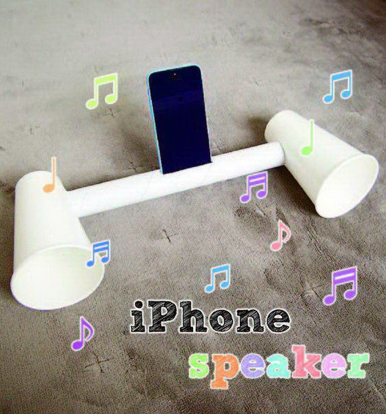 DIY Paper Cup iPhone Speaker: If you just need a little more volume, please make one paper cup iPhone speaker like this. And it's very easy to recreate one in about 5 minutes. Head over to see the tutorial 