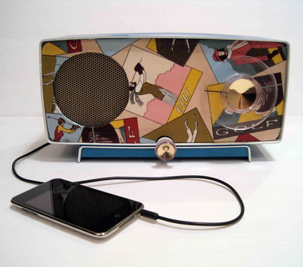 Vintage Radios Repurposed as iPod Speakers: Such a cool vintage to modern idea! See the tutorial 