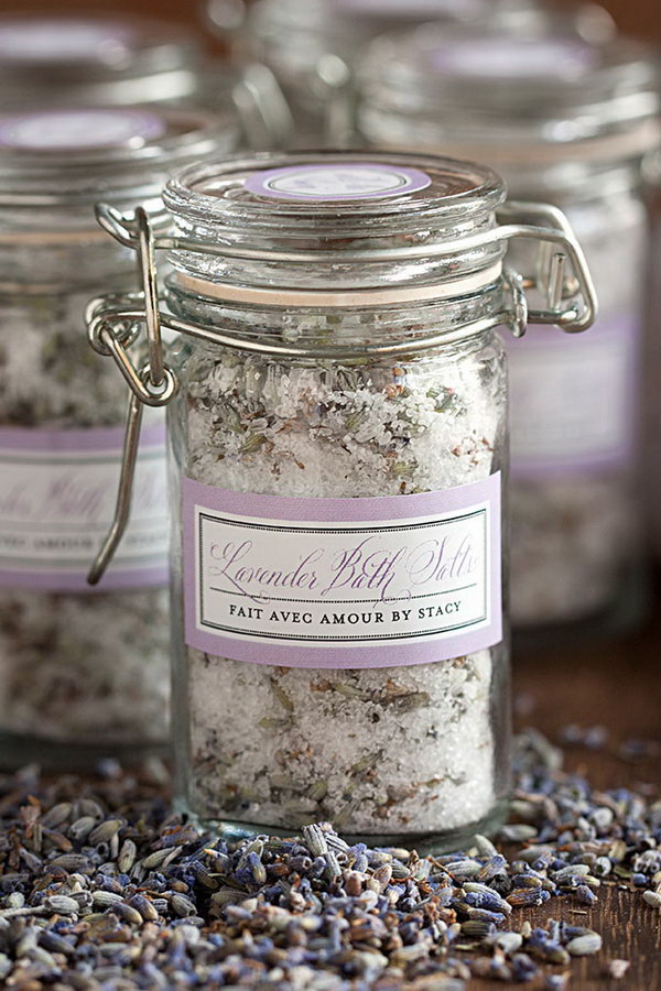 DIY Lavender Bath Salts with Lavender Grown from Your Own Garden 