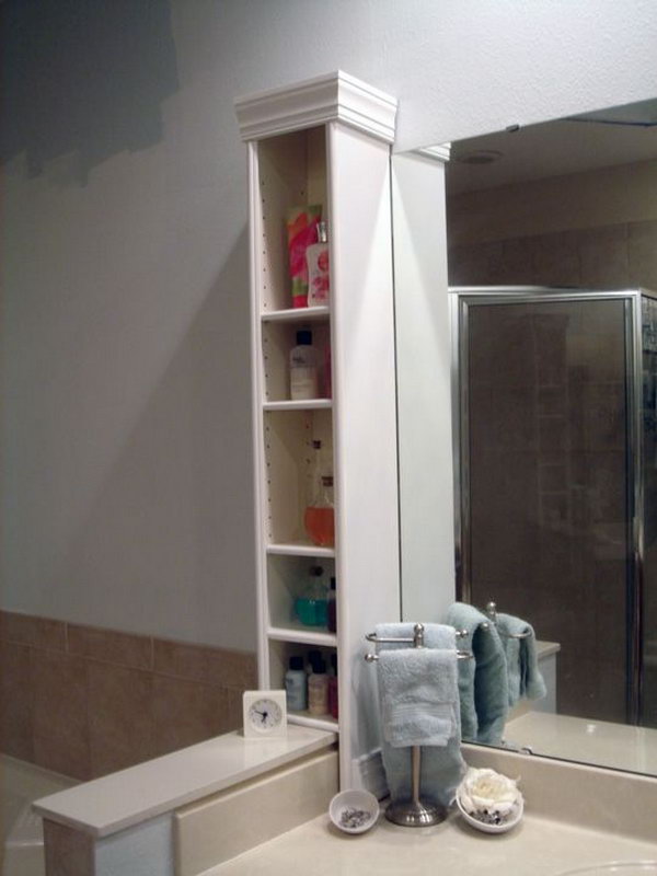 Benno DVD Stand as Bathroom Countertop Storage.