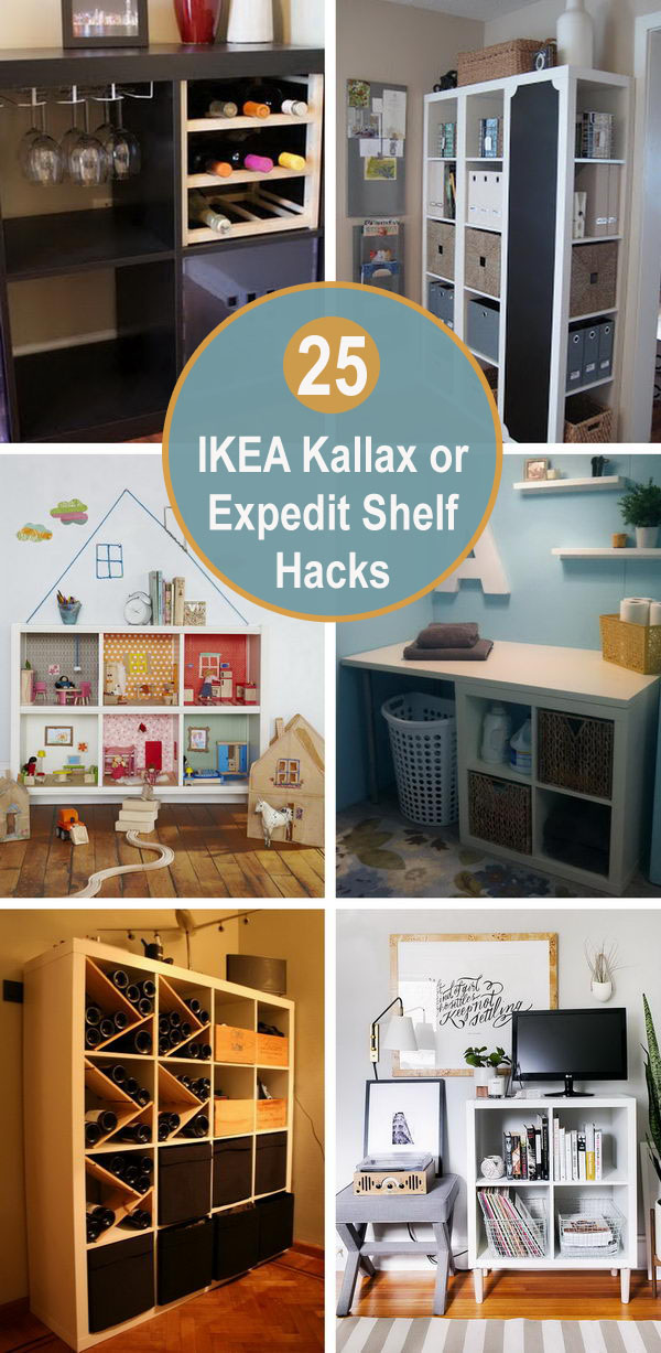 25+ IKEA Kallax or Expedit Shelf Hacks. 