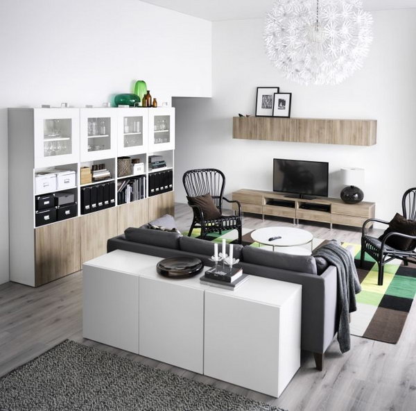 Elegant Black, gray, White Ikea Living Room Ideas. Super elegant and sensual black and white living room design might be perfect fit for you if you are a fan of the contemporary and modern style.