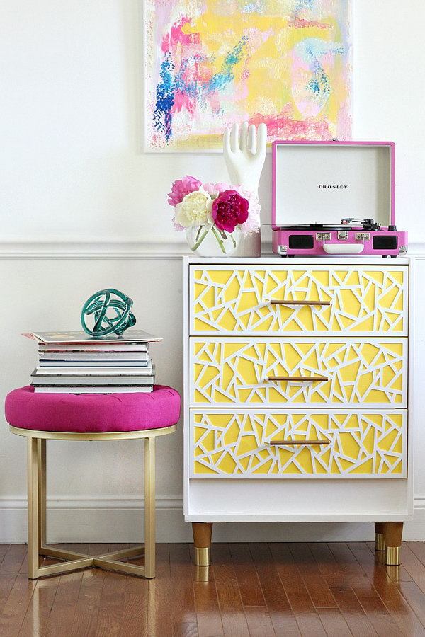 Modern and Bright Ikea Rast Hack for Girls. Here’s a little something for the girls' room, the re-vamped Ikea Rast chest. This high-style DIY project screams easy. Learn how to make it