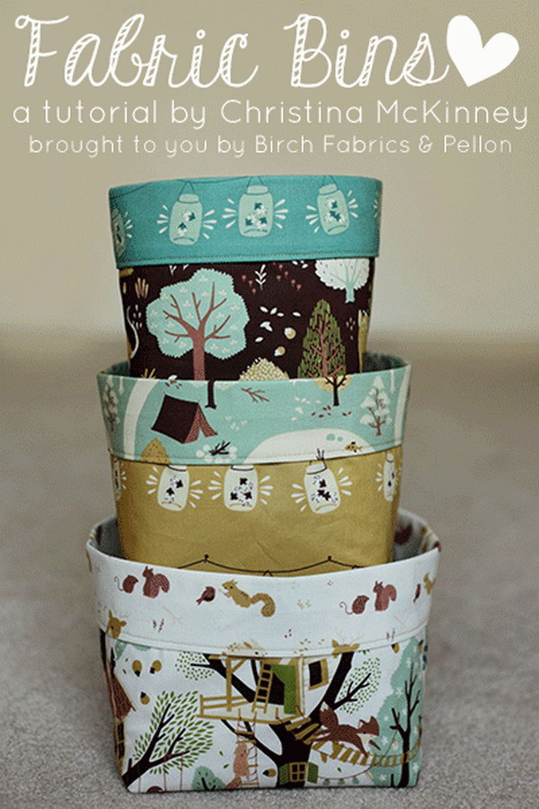 Fabric Bins. This sewing project is very easy, and can be very useful! You can make fabric bins in different sizes.  They are ideal to store the small items at home. See how to do it 