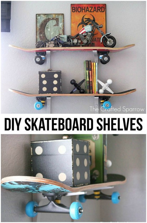 Skateboard Shelves for under $30 