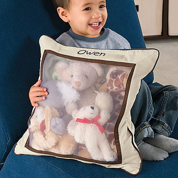 Put Their Stuffed Animals Inside A Cute Mesh Pillow