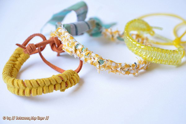 DIY Summer Bracelets. See the tutorial 