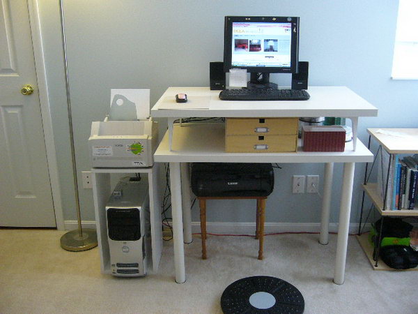 Double-Decker Computer Desk. 