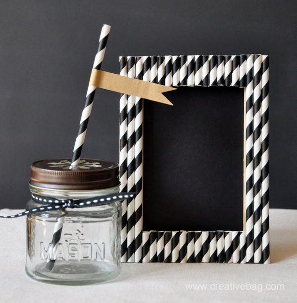 Paper Straw Frames. Get the tutorial 