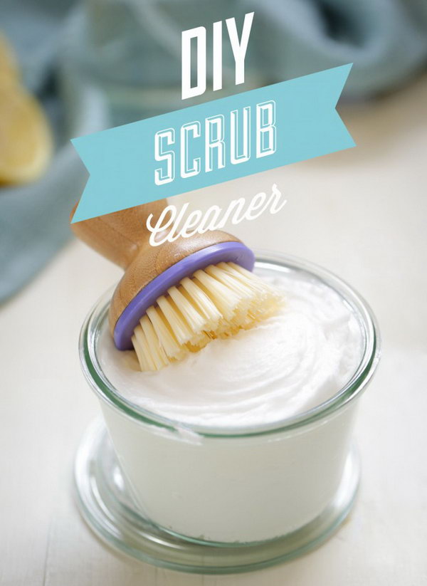 DIY Homemade Scrub Cleaner: Like Soft Scrub. Learn the recipe  and tutorial 