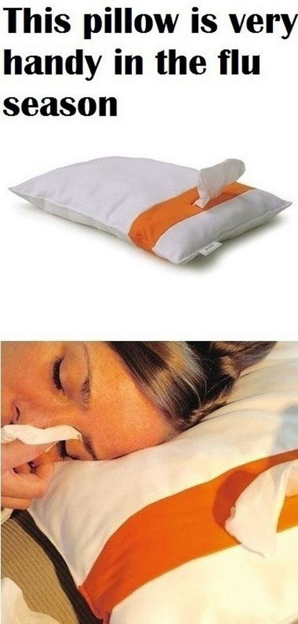 Tissue-dispensing Pillow . 