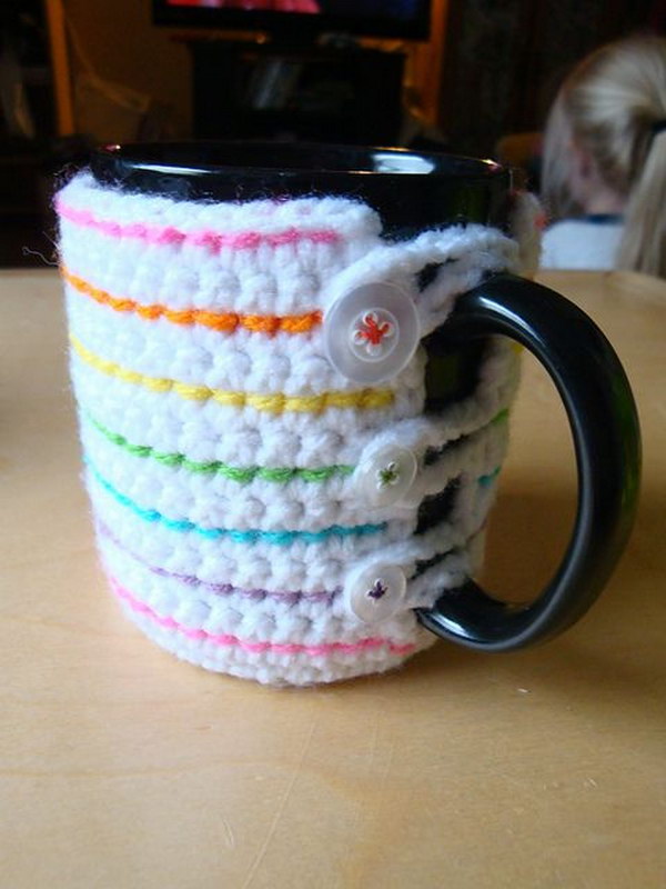 Crochet Mug Cozy. 