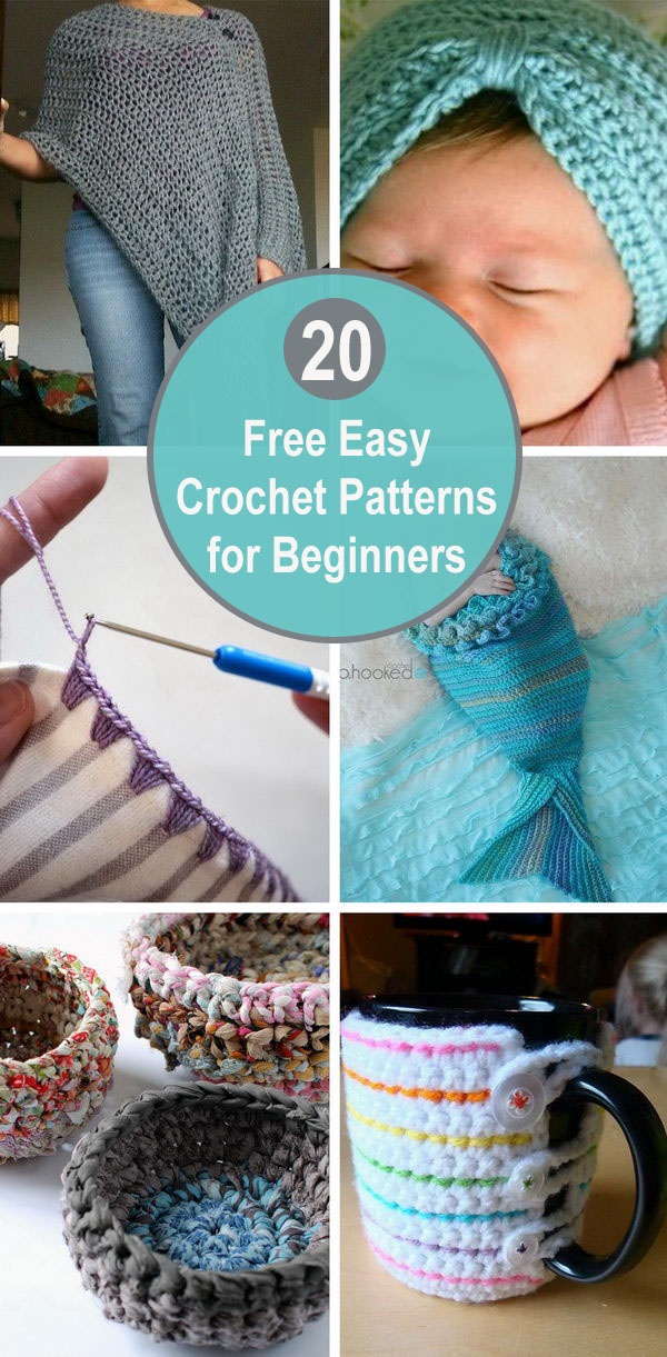 Free Easy Crochet Patterns For Beginners. 
