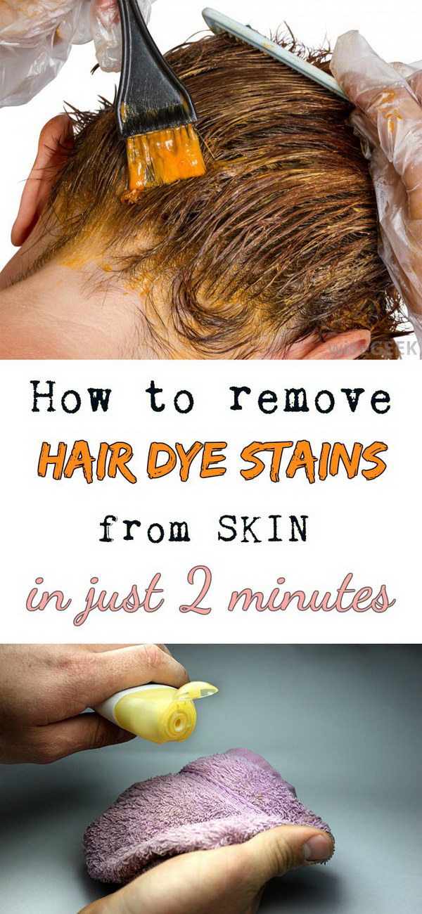 How To Remove Hair Dye Stains From Skin In Just 2 Minutes. 