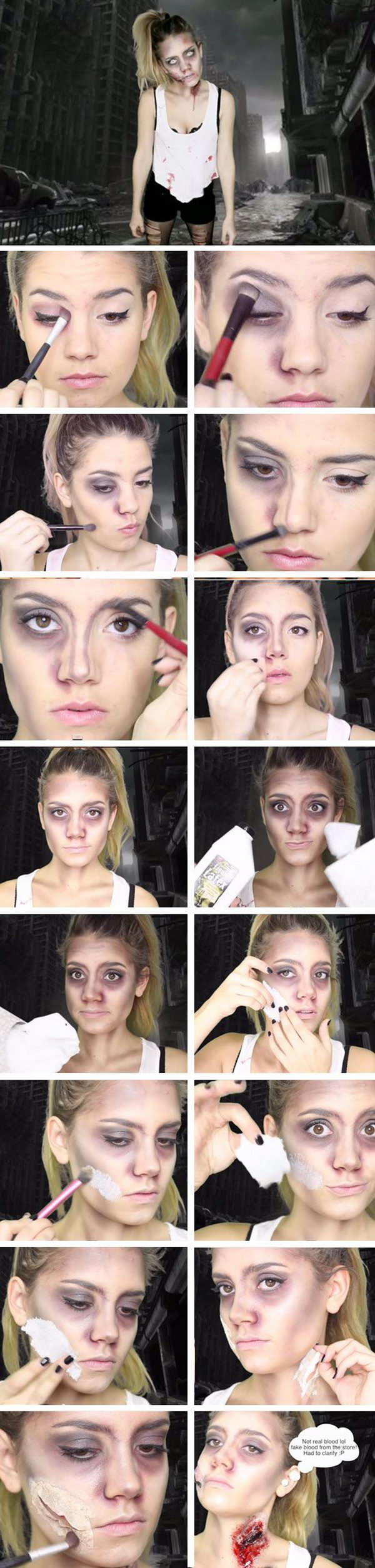 Easy Zombie Makeup Tutorial  