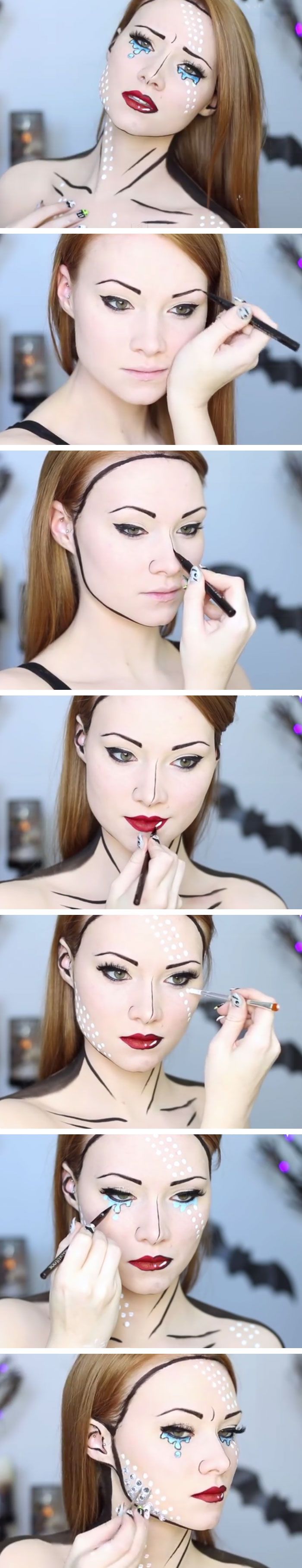 Easy Comic Book Makeup Tutorial 