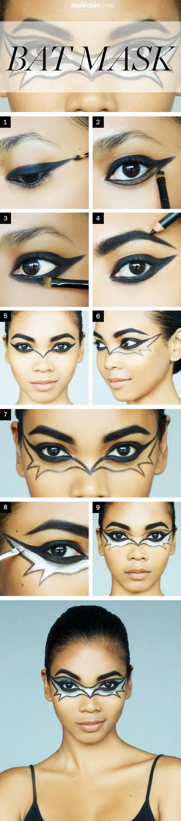 Bat Mask Makeup Tutorial