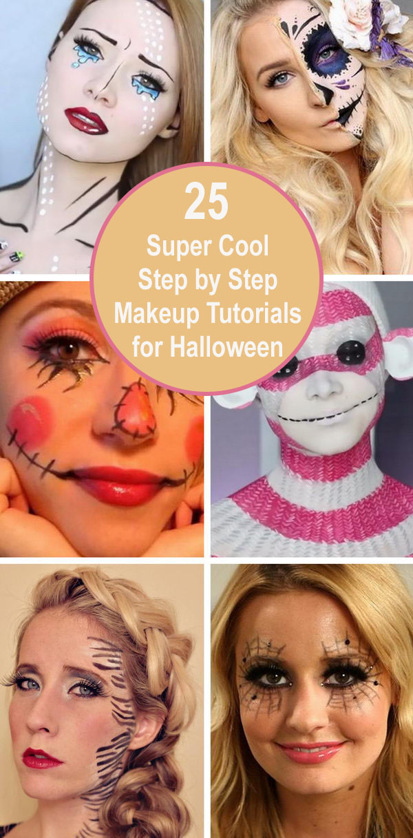 25+ Super Cool Step by Step Makeup Tutorials for Halloween. 
