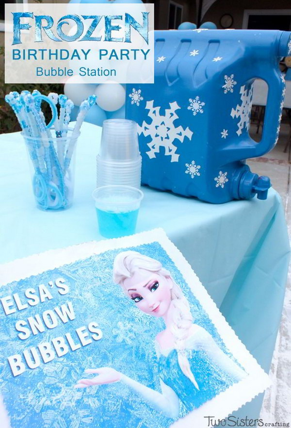 DIY Frozen Bubble Station. 