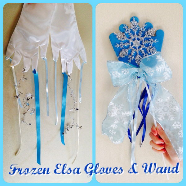 DIY Frozen Gloves and Wand 