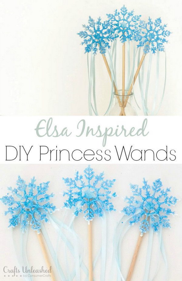 DIY Princess Elsa Inspired Wand. 