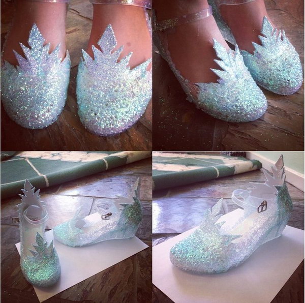 DIY Ice Queen Elsa Shoes 