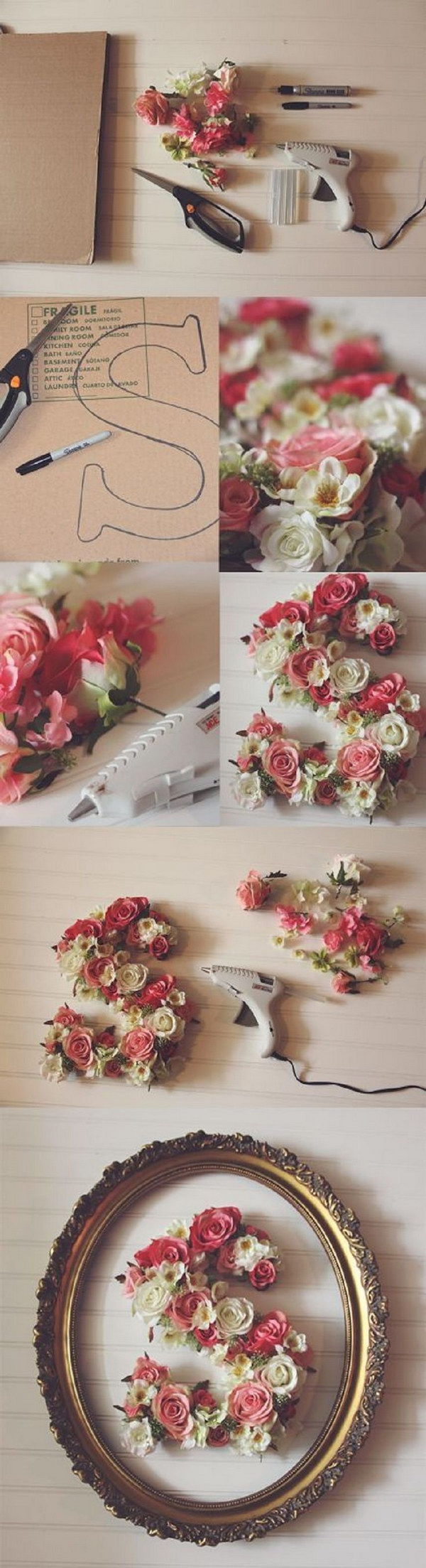 DIY Floral Letter 