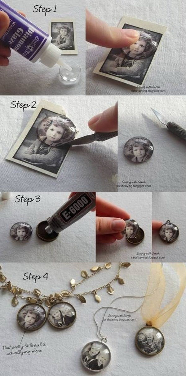 DIY Photo Pendant or Magnets. 