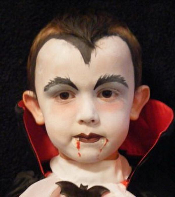 Easy Kids Vampire Face Painting.