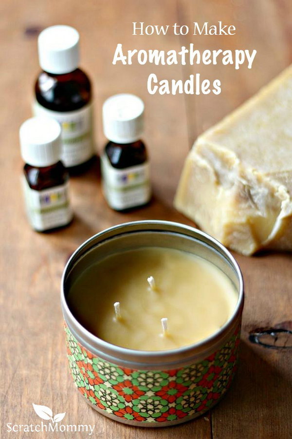 DIY Aromatherapy Candles. Aromatherapy is a great way to help with your physical, emotional and mental health. Make this aromatherapy candles for your families via the tutorial 