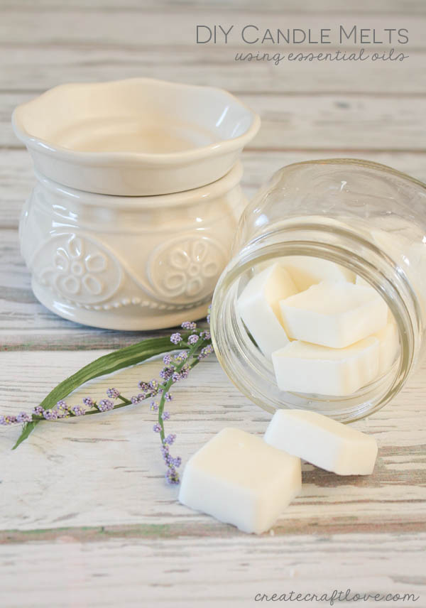 Homemade Candle Melts with Essential Oil. The warmth of a candle flame has been proven to do good for your body as well as for your mind. Get started to make some candle melts by yourself instead of buyinf some. 