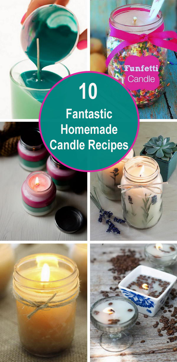 Fantastic Homemade Candle Recipes. 
