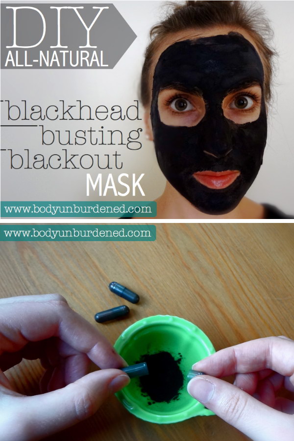 DIY All-Natural Blackhead Busting Blackout Mask. 