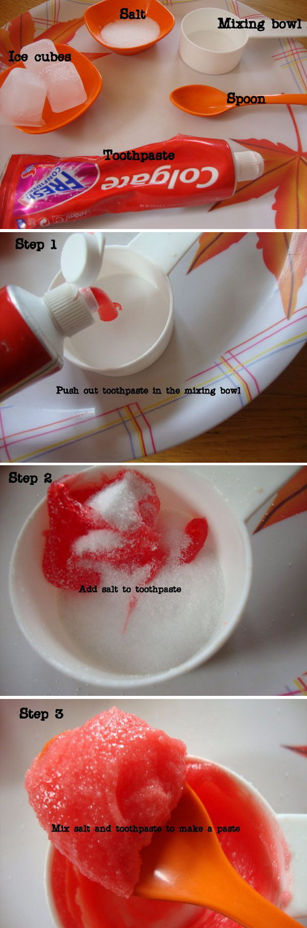 Use Toothpaste and Salt to Clean Blackheads. 