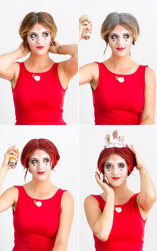 Easy DIY Queen of Hearts Using Makeup You Already Own 