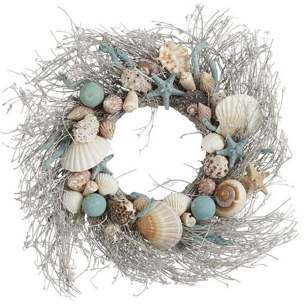 Coastal Shells Wreath 