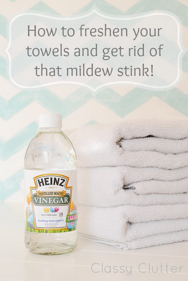 How to Freshen Your Towels and Get Rid of That Mildew Stink. 