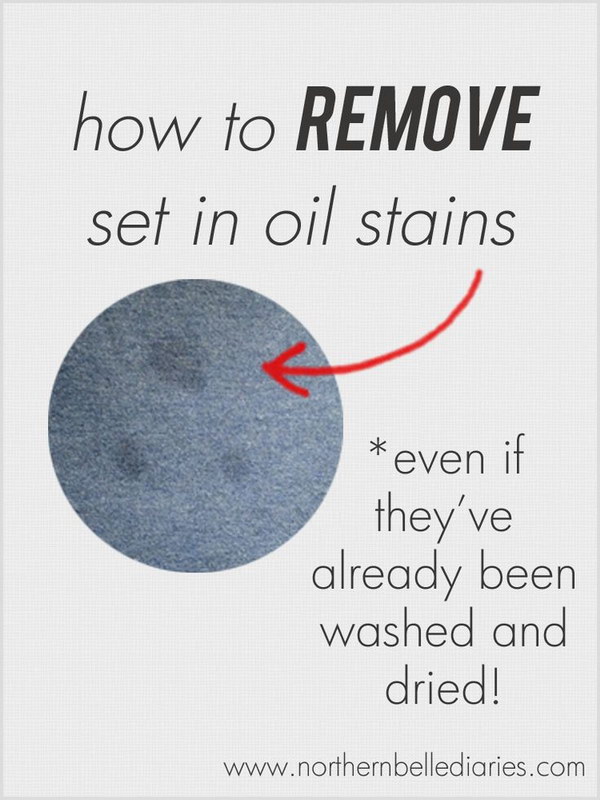 How to Remove Set In Oil Stains or Grease Stains. 