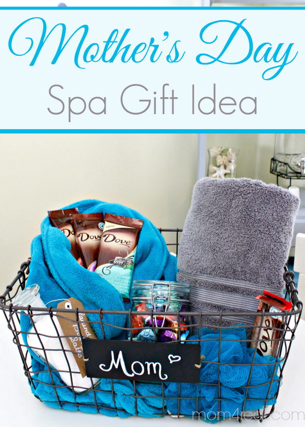 Mother's Day Gift Idea - Spa Gift Basket. 