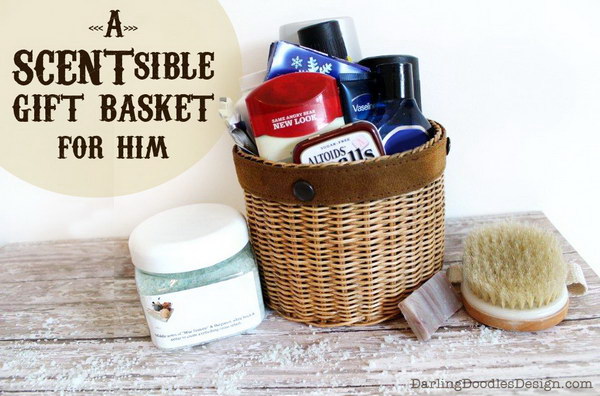 A SCENTsible Gift Basket For Him. 